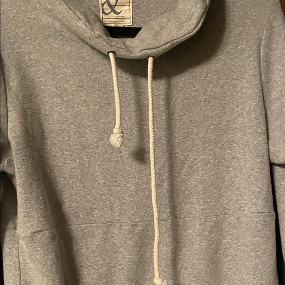 AMPERSAND AVE Gray Hoodie with Pink Accents - Picture 5 of 7